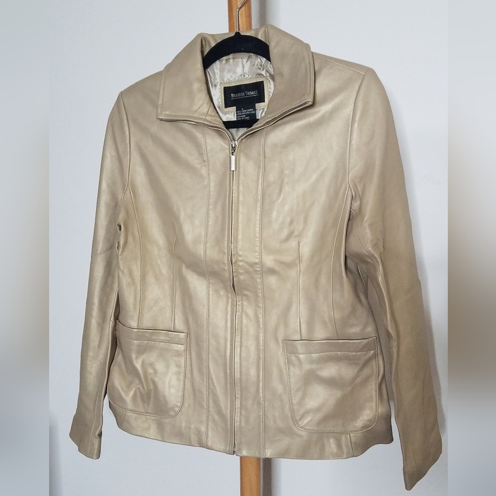 Brandon Thomas Leather Jacket Size Medium